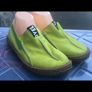 Ovel Women's Neon Green Slip On Shoes Size 10